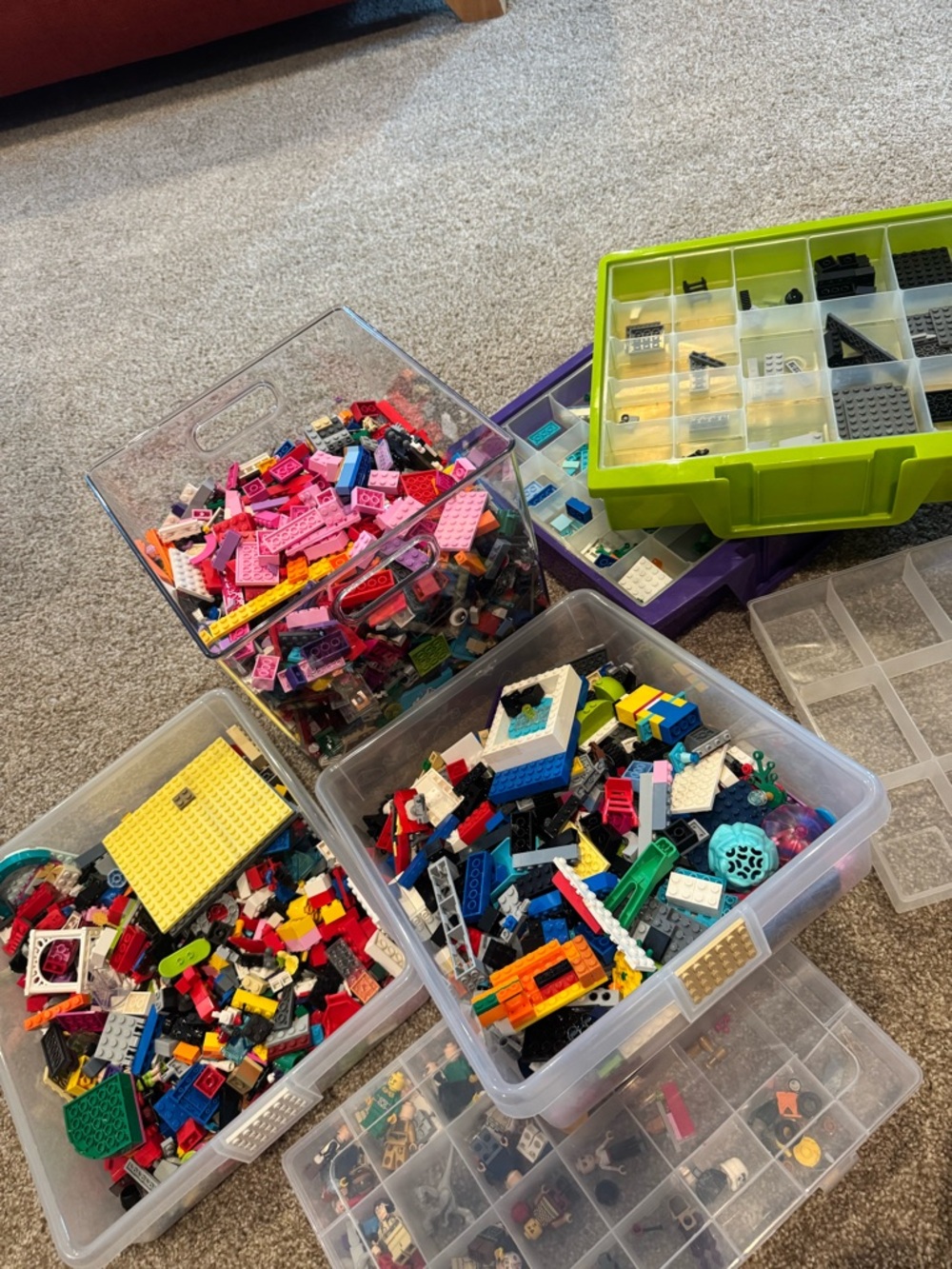 one catty (2nd page) full of legos